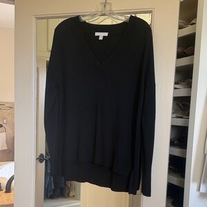 Chelsea28 Black V-Neck Sweater